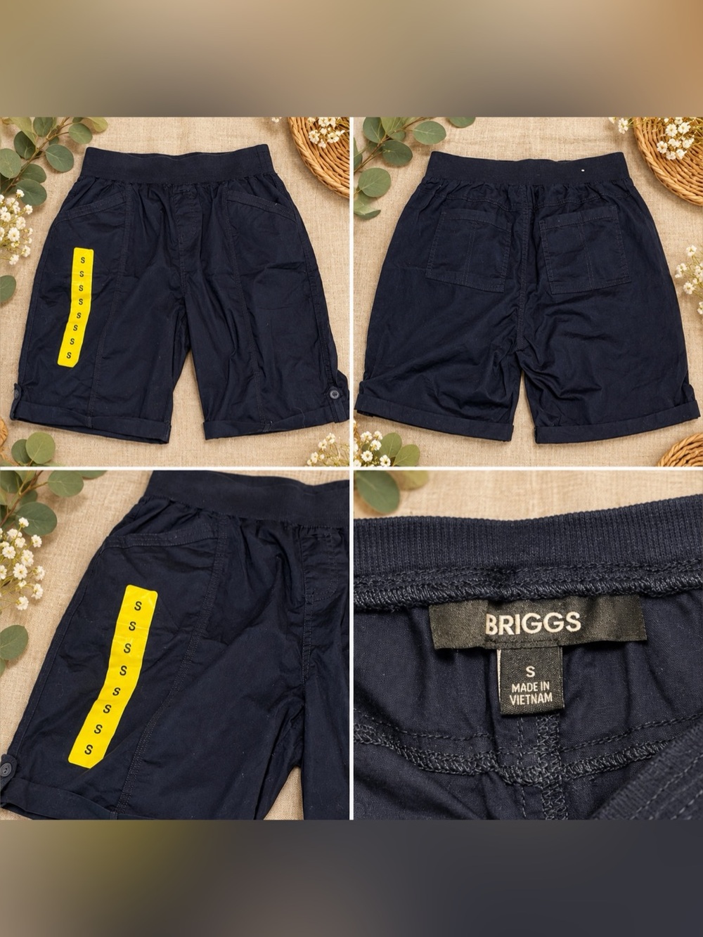 Briggs Women’s Black Pull-On Shorts – Size S
